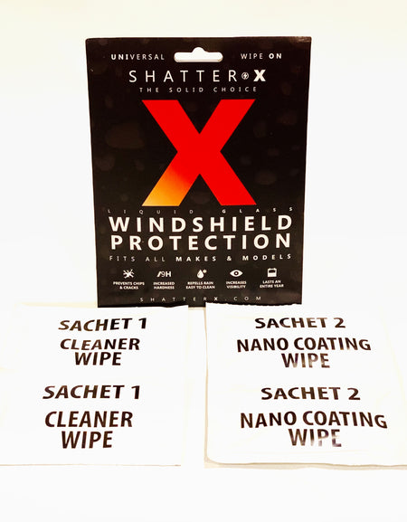 Shatter-X Universal Wipe On Liquid Glass (SiO2) Windshield Protection