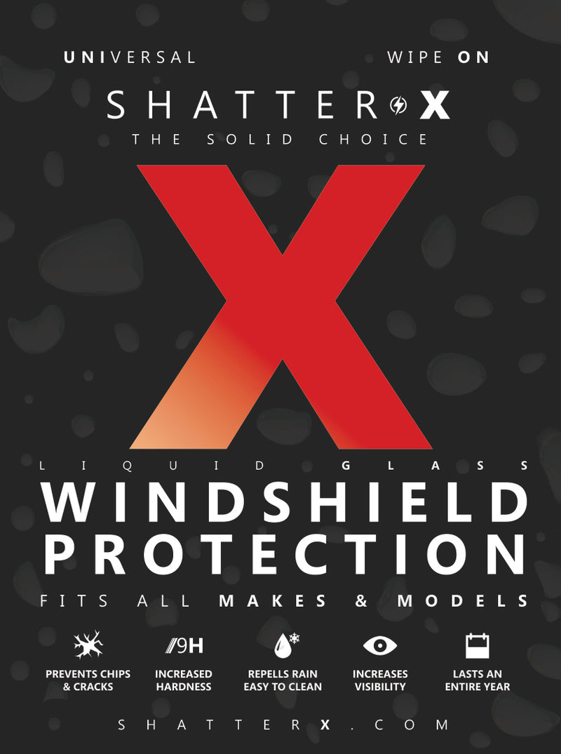 Shatter-X Universal Wipe On Liquid Glass (SiO2) Windshield Protection