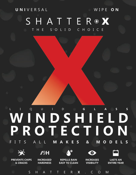 Shatter-X Universal Wipe On Liquid Glass (SiO2) Windshield Protection